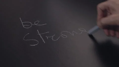 Motivational words : be strong Stock Footage 339721876
