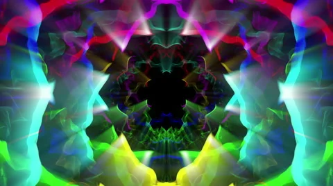 Motley abstract pattern on black 4K Stock Footage 40476063