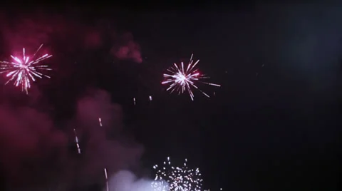 Motley fireworks 動画素材 37760958