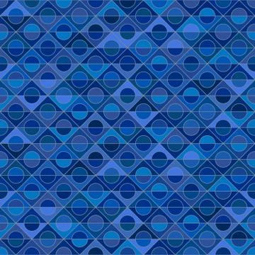 Motley seamless pattern, blue background, vector template Stock Illustration