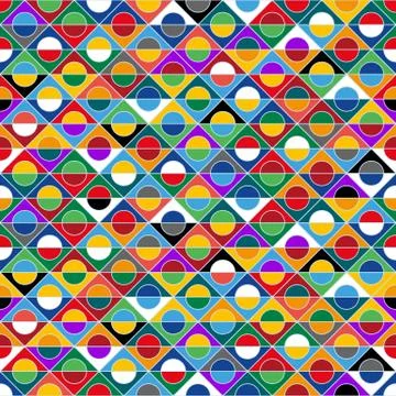 Motley seamless pattern, vector template Stock Illustration