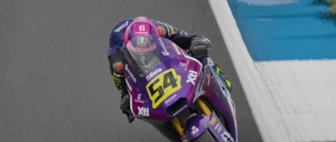 Moto 2 Finetwork taking a straight Stock Footage 312864036