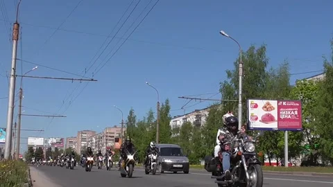 Moto bike show Stock Footage