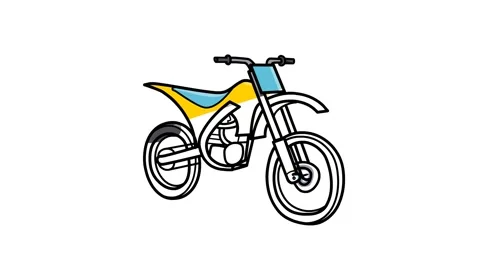 Sketch of school boy riding a bicycle on summer day:: tasmeemME.com