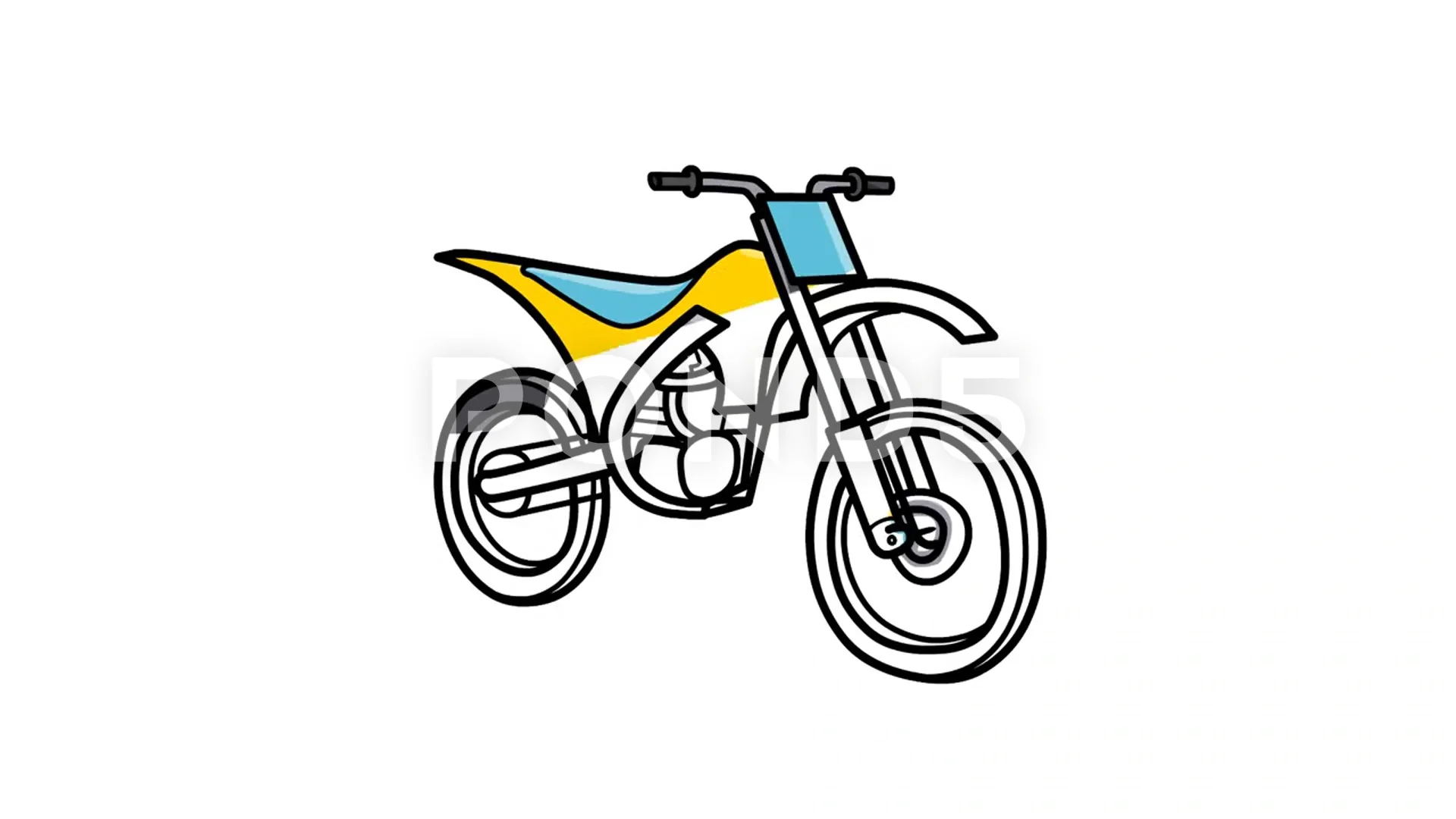 Motor bike drawing on Craiyon