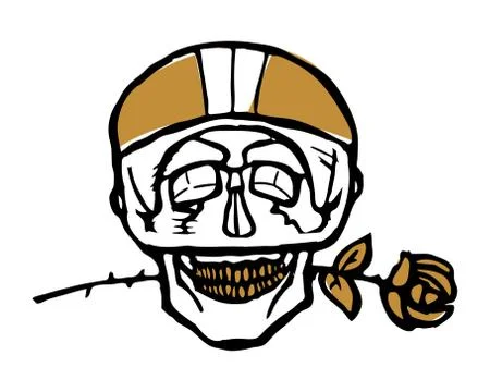 Moto biker theme, icon. Cafe racer. Golden, white Stock Illustration