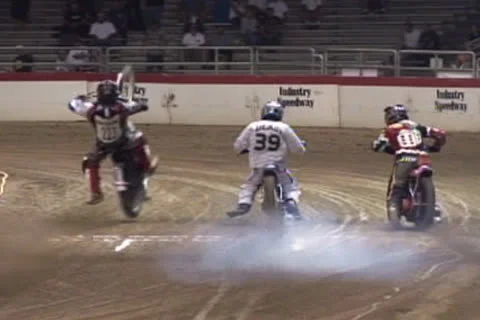 Moto Crash Video stock 27128459