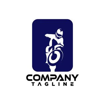 Moto cross logo Stock Illustration