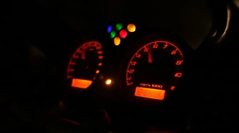 Moto dashboard Stock Footage 55452274