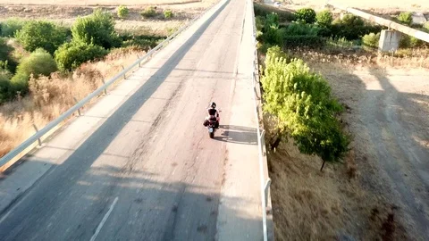 Moto Follow Stock Footage 114636641
