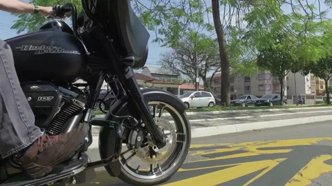 Moto Harley Stock Footage 137542080