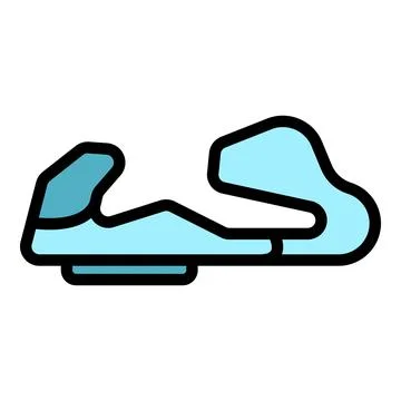 Moto race track icon vector flat Stock Illustration
