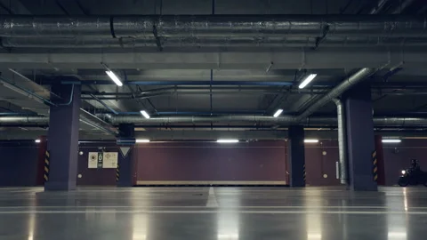 Moto on underground parking. Stock Footage 115568270
