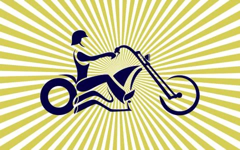 Moto vector emblem background icon print design Stock Illustration