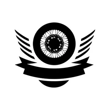 Moto wheel Vector Logo Symbol Stock Illustration