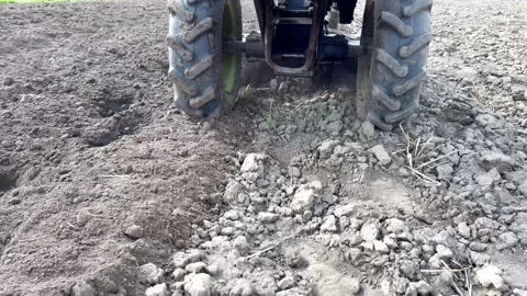 Motoblock in the garden Stock Footage 191148053