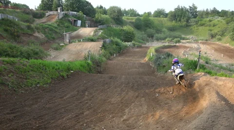Motocross and mud Stock Footage 6173954