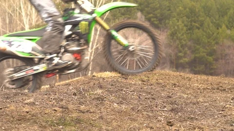 Motocross competitions on the track Stock Footage 88913396