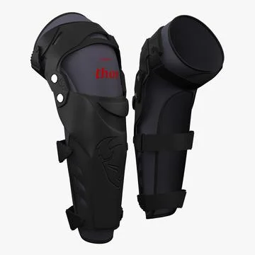 Motocross Knee Protection Thor Force Knee Guards 3D Model