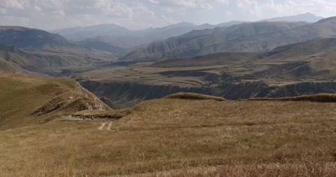 Motocross in the mountains vertical frame Video stock 232016132