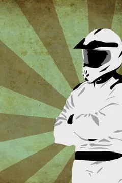 Motocross or quad background Stock Illustration