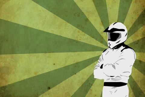 Motocross or quad background Stock Illustration