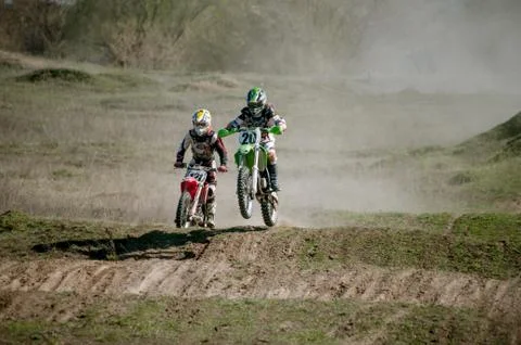 Motocross. Stock Photos
