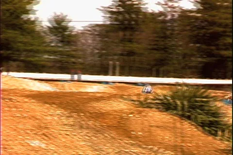 Motocross Race Long Pan Video stock 98853