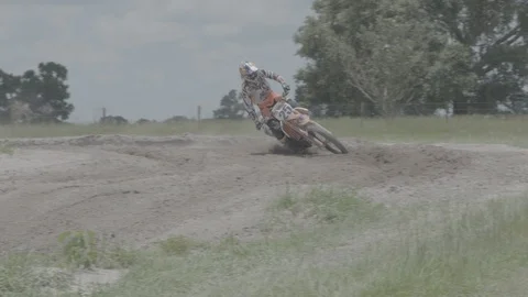Motocross racer Stock Footage 103810604