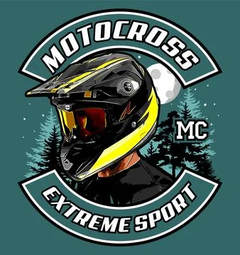 Motocross rider Stock Illustration