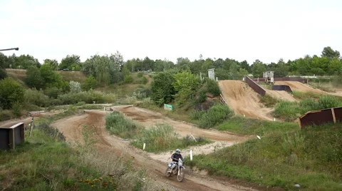 Motocross riders having fun with training Stock Footage 40794582
