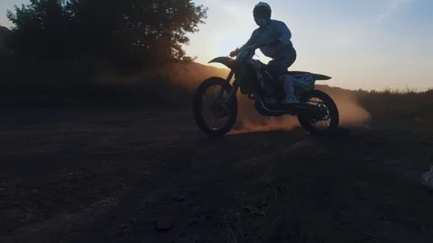 Motocross slow Stock Footage