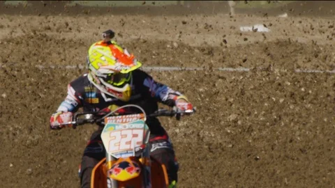 Motocross Start Slow Motion Stock Footage 89613574
