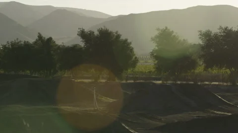 Motocross Track Pan Stock Footage 48431932