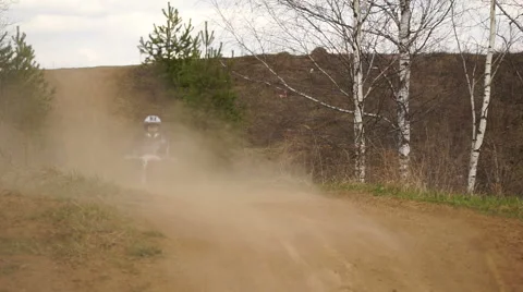Motocross Training in nature Stock Footage 63544029