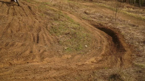 Motocross Training in nature Stock Footage 63545879