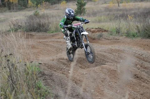 Motocross training Stock Photos