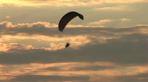 Motoglider pilot Stock Footage 10879161