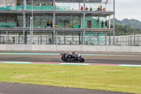 MotoGP Darryn Binder 40 . Team WithU Yamaha RNF . at Mandalika Circuit Stock Photos