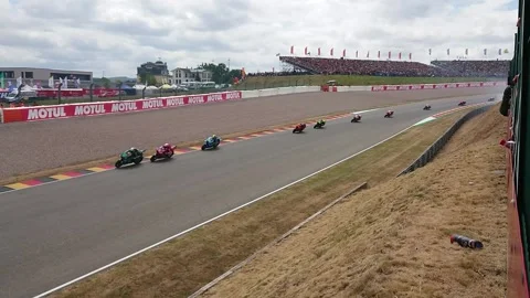 MotoGP on Sachsenring, Germany in 2019 Stock Footage 166312763