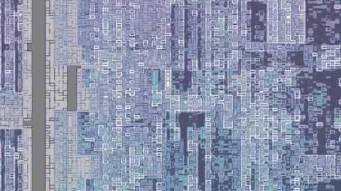 Moton Graphics Background Texture Micro Square Warp Engine   Stock Footage 321624254