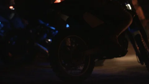 Motor and a big fire Stock Footage 87479987