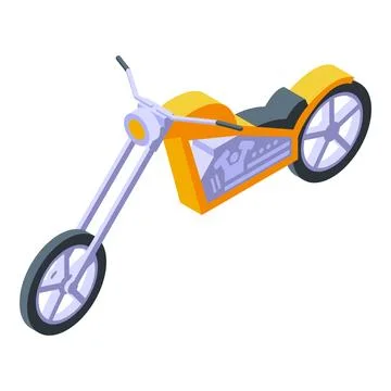 Motor biker icon isometric vector. Adventure scooter Stock Illustration