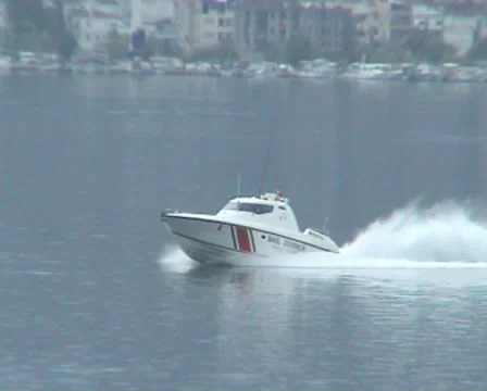 Motor boat 9 Stock Footage 8956796