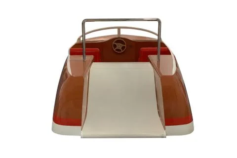 Motor boat isolated on white background Stock Photos