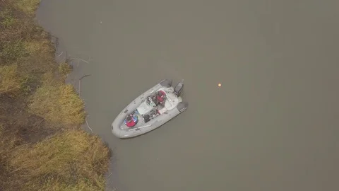 Motor boat on the river 29 Stock Footage 106500477