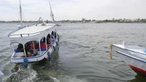 The Motor Boat Sails on The River Stock Footage 130317145