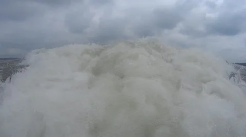 Motor boat trace Видео 64899750