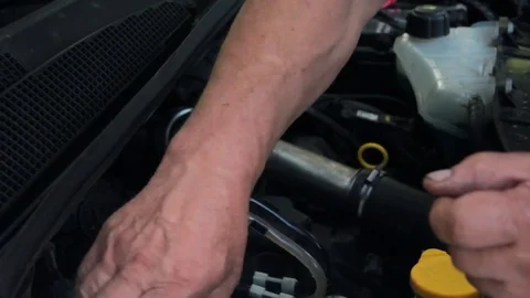 Motor car hands Stock Footage 79491535