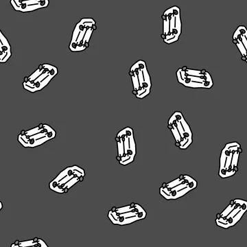 Motor car vector seamless pattern Stock Illustration